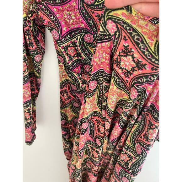 70s Vintage Boho Long Sleeve Maxi Dress - Picture 10 of 10